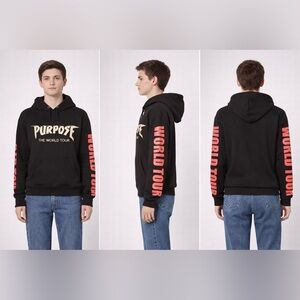 Divided Black and Pink Purpose World Tour Hoodie